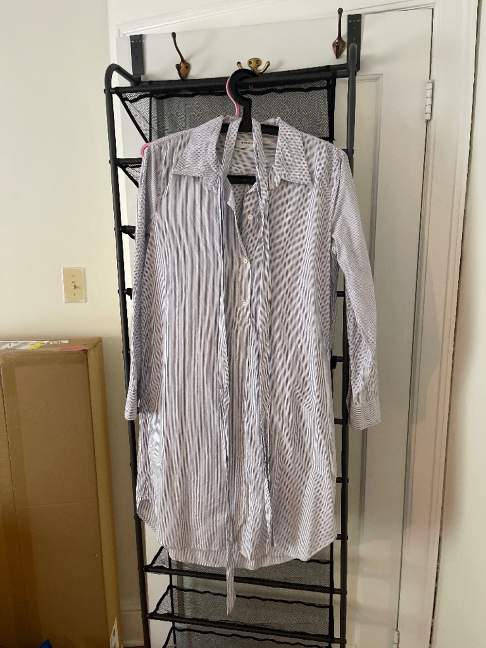 Babaton pinstripe tunic dress